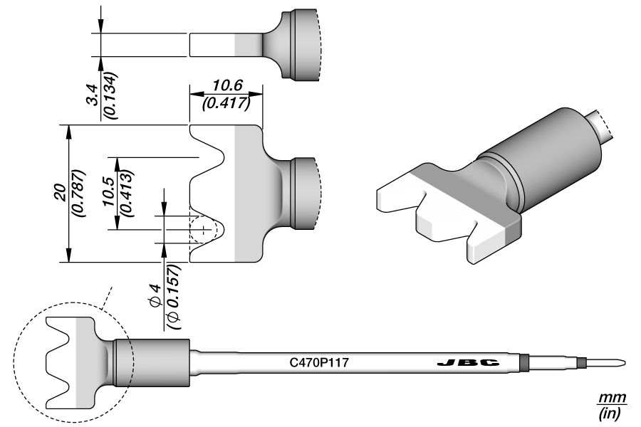 C470P117 - Multipin Blade Cartridge 20